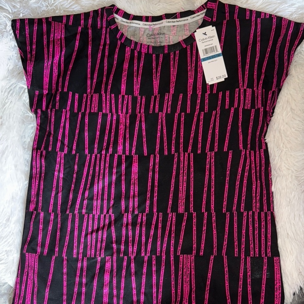 Calvin Klein Pink Girls Short Sleeve T-Shirt